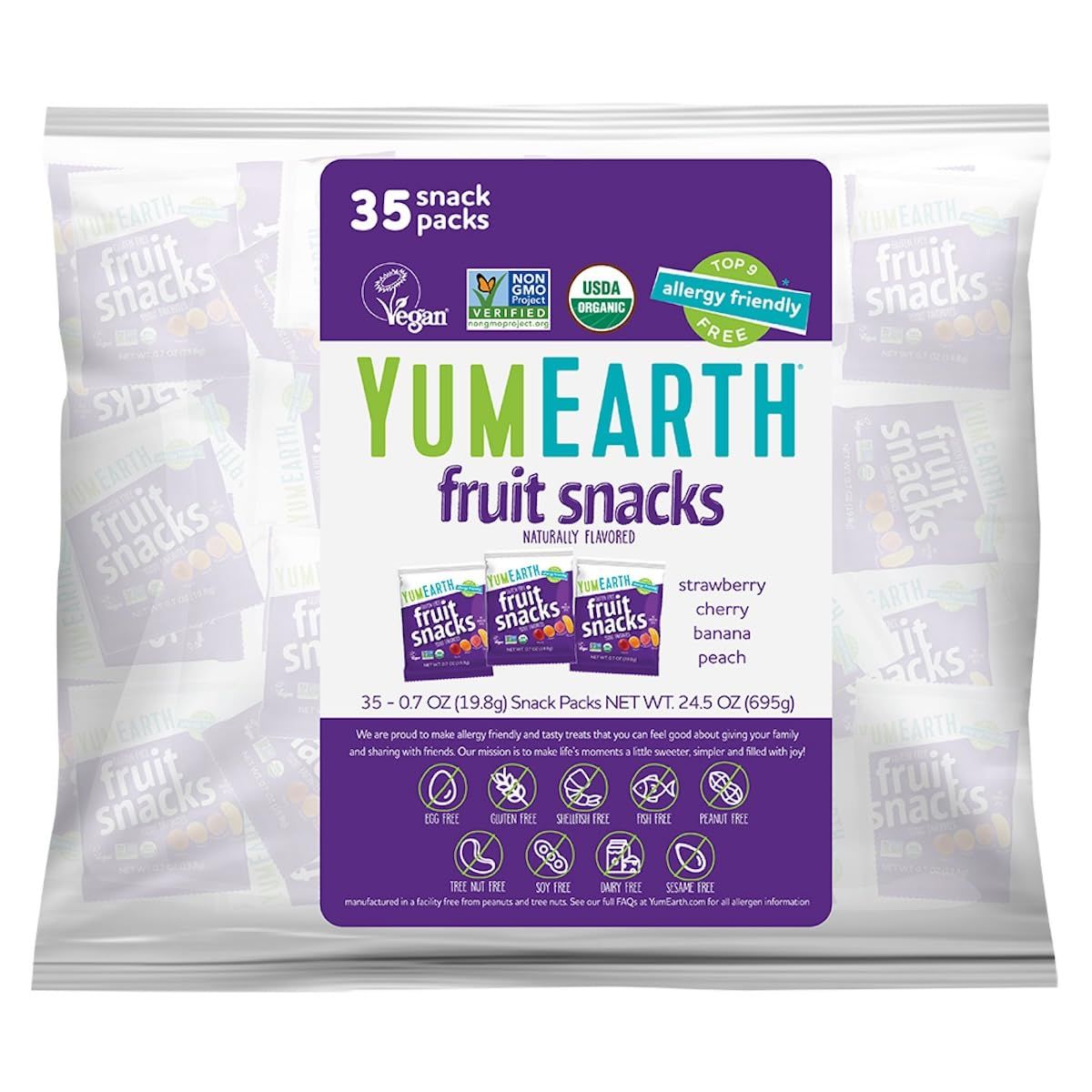 YumEarth Organic Fruit Snacks (Pack of 35)