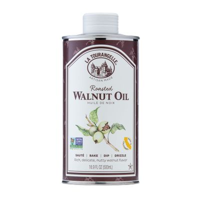 La Tourangelle, Roasted Walnut Oil, Plant-Based Source of Omega-3 Fatty Acid, Cooking, Baking, &amp; Beauty, 16.9 Fl Oz