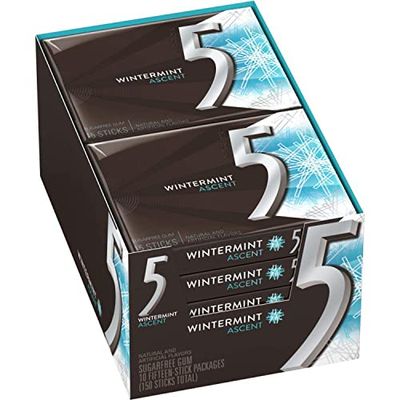 Wrigley&#39;s 5 Gum Wintermint Ascent, 10 Pack