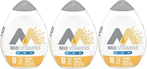MiO Liquid Flavor Enhancer with Vitamins B3, B6, B12-3 Pack brought by Southwind Enterprises (Orange Vanilla)
