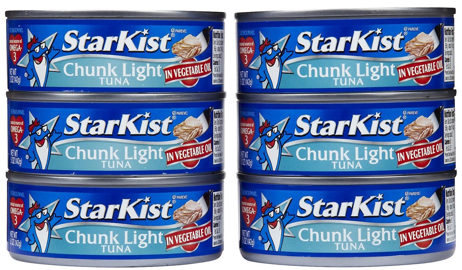 StarKist Chunk Light Tuna in Oil, 5 oz, 6 Pack - 6 pk.