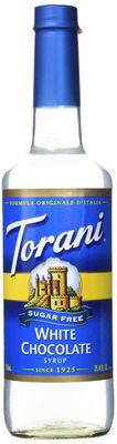 Torani Sugar Free White Chocolate Syrup with Splenda, 750 ml