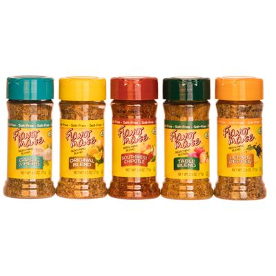 Flavor Mate No Salt Seasoning Blend - Variety Pack - Original ,Garlic and Herb ,Southwest Chipotle,Lemon &amp; Pepper , Table Blend - 2.5 oz-Kosher