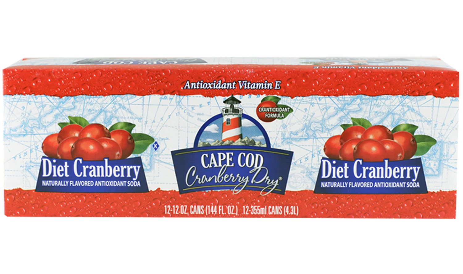 Polar Beverages Diet Cape Cod Cranberry, 12 Fluid Ounce (Pack of 12)