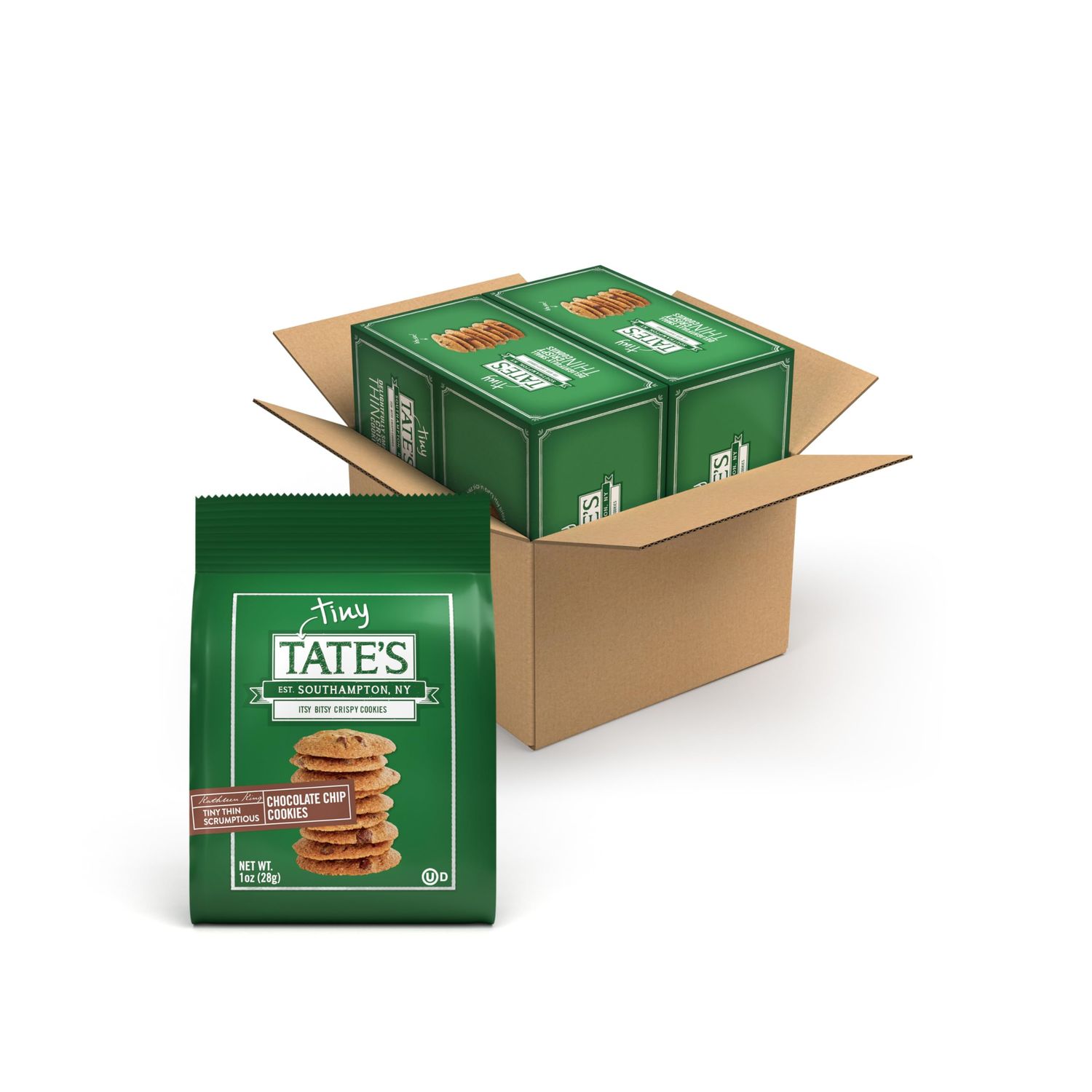 Tate&#39;s Bake Shop Tiny Chocolate Chip Cookies, 24 - 1 oz Bags