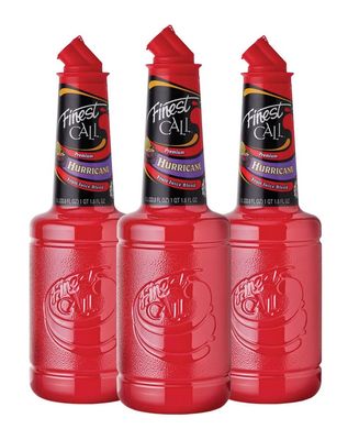 Finest Call Premium Hurricane Drink Mix, 1 Liter Bottle (33.8 Fl Oz), Pack of 3