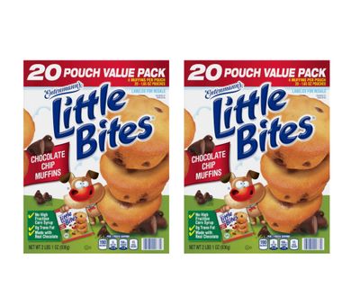 Entenmann&#39;s Little Bites Chocolate Chip (Club Pack) Mini Muffins, 40 packs, 66 oz