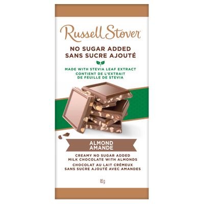 Russell Stover Chocolates Almond Bar, Sugar Free, 3 Ounce