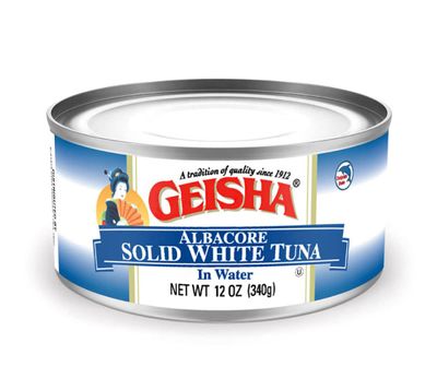 GEISHA Solid White Tuna In Water 12oz(Pack of 24), Canned Albacore Tuna | No Trans Fat - No Sugar Added - Kosher Certified - Gluten Free - Omega 3 - Good Source of Protein