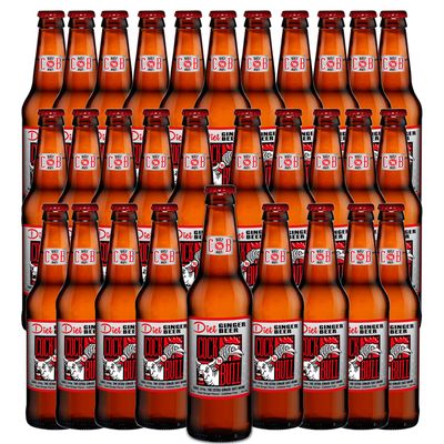 Cock n Bull Diet Ginger Beer 30 Pack 12oz Soda Bottles - Ideal Mixer for Cocktails, Mocktails, and Bartenders - Premium Quality for Perfect Mixed Drinks - Refreshing Flavor Profile- Made In USA