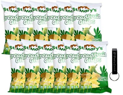 Breadfruit Chips by St. Marys Pack of 12 Sealed with ODatzGood and Keychain Bottle Opener (Pack of 12)