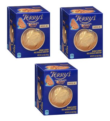 Terry&#39;s Milk Chocolate Orange - 5.53oz - Pack of 3 - Great tasting chocolate with an added twist of orange flavor - Perfect for sharing - Break apart and enjoy