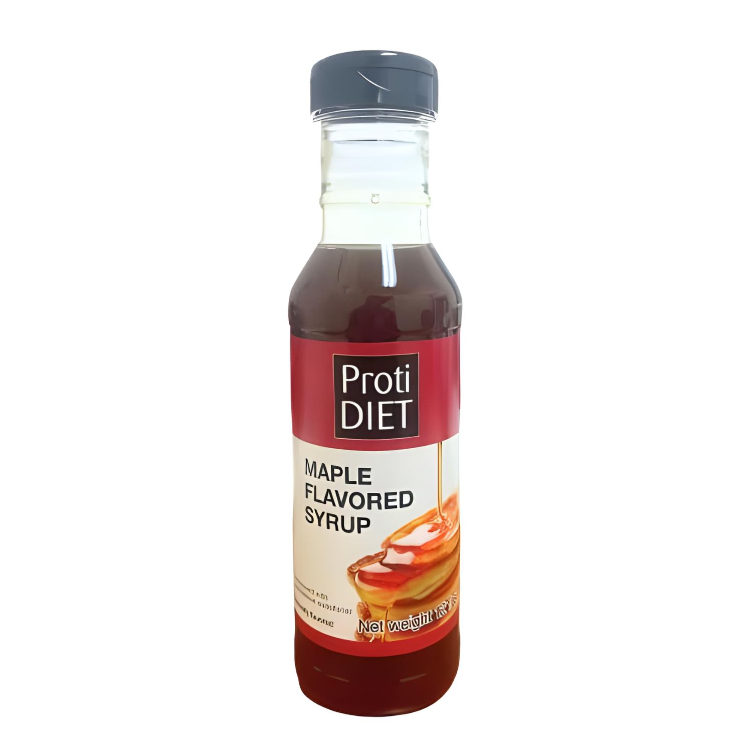 ProtiDIET Maple Flavored Syrup - Low Calorie, Low Carb, Sugar-free, Non-Fat, Keto-friendly Syrup - Perfect On-the-Go Waffle and Pancake Syrup for a Flavorful Breakfast and Snack Time - 60ml bottle