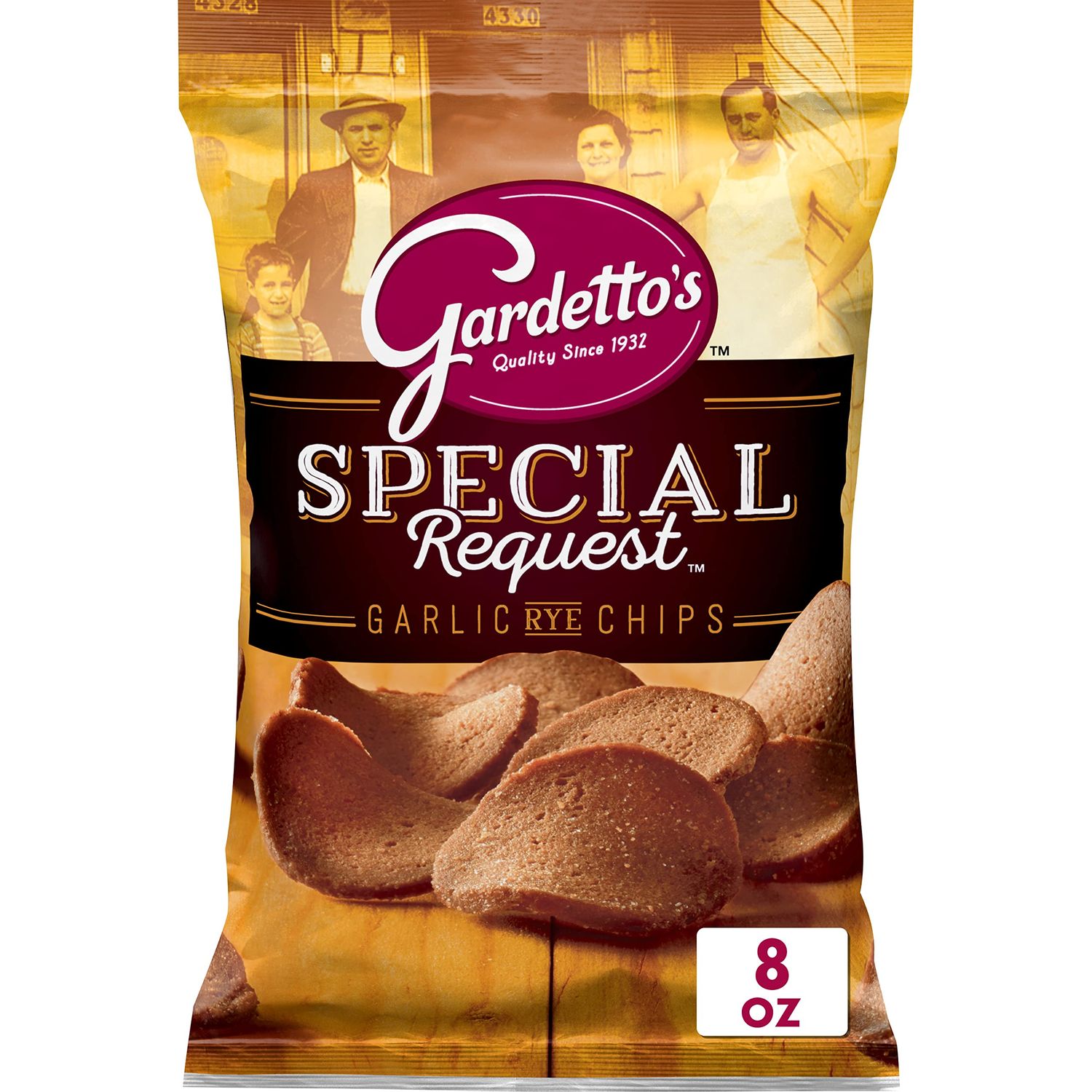 Gardetto&#39;s Snack Mix, Roasted Garlic Rye Chips, 8 oz
