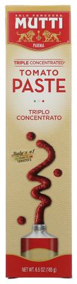 Mutti Triple Concentrated Tomato Paste, No Additives or Preservatives, Vegan, Gluten Free &amp; Non-GMO, 6.5 Oz (Pack of 12)