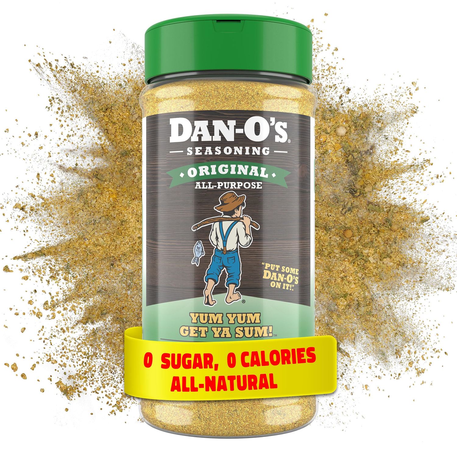 Dan-O&#39;s Original Seasoning - Great on Chicken, Meats, Veggies - All-Purpose, All-natural, Sugar Free, Zero Calorie, Savory Seasoning for Cooking Anything, marinade, rub, dips - Medium bottle (8.9 oz)
