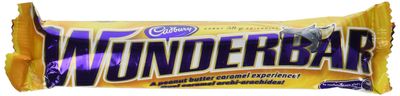 Wunderbar 24 Bars Cadbury Creamy Peanut Butter Light Rice Crisps and Chewy Caramel All Smothered in a Rich Creamy Milk Chocolate From Canada
