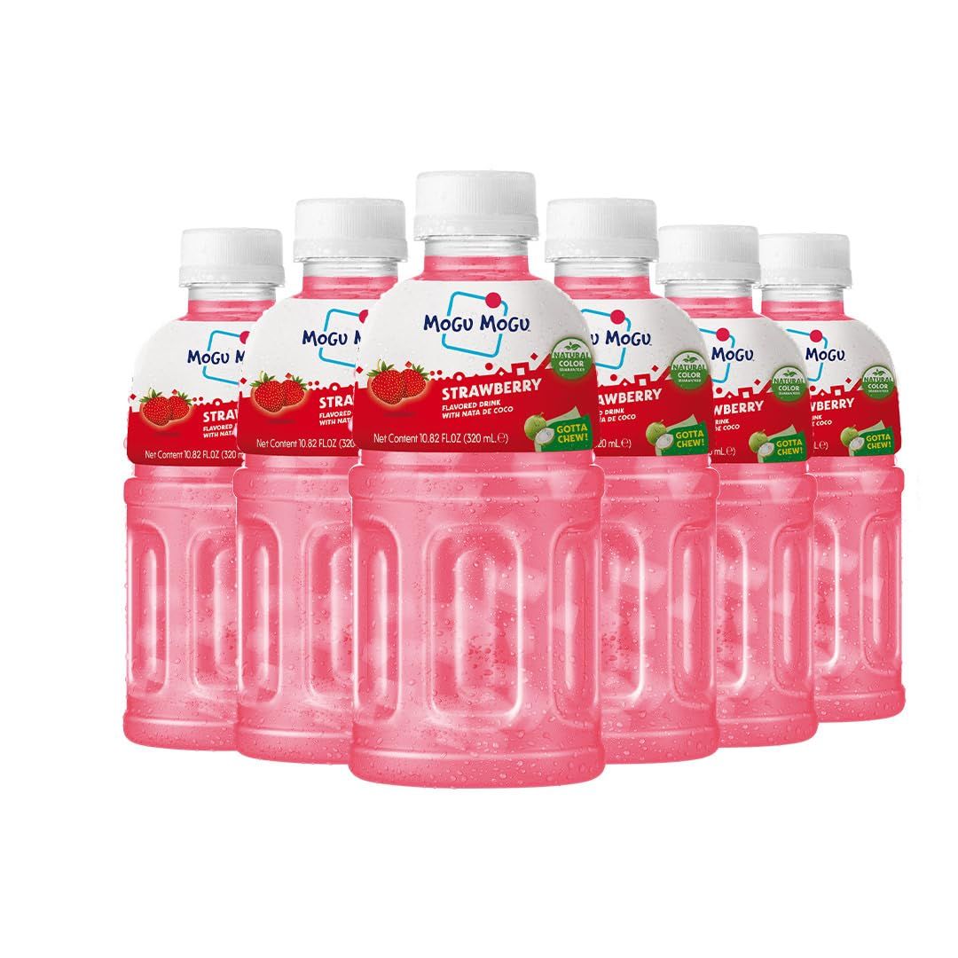 Mogu Mogu drink Strawberry Juice (6 Bottles) Drinks
