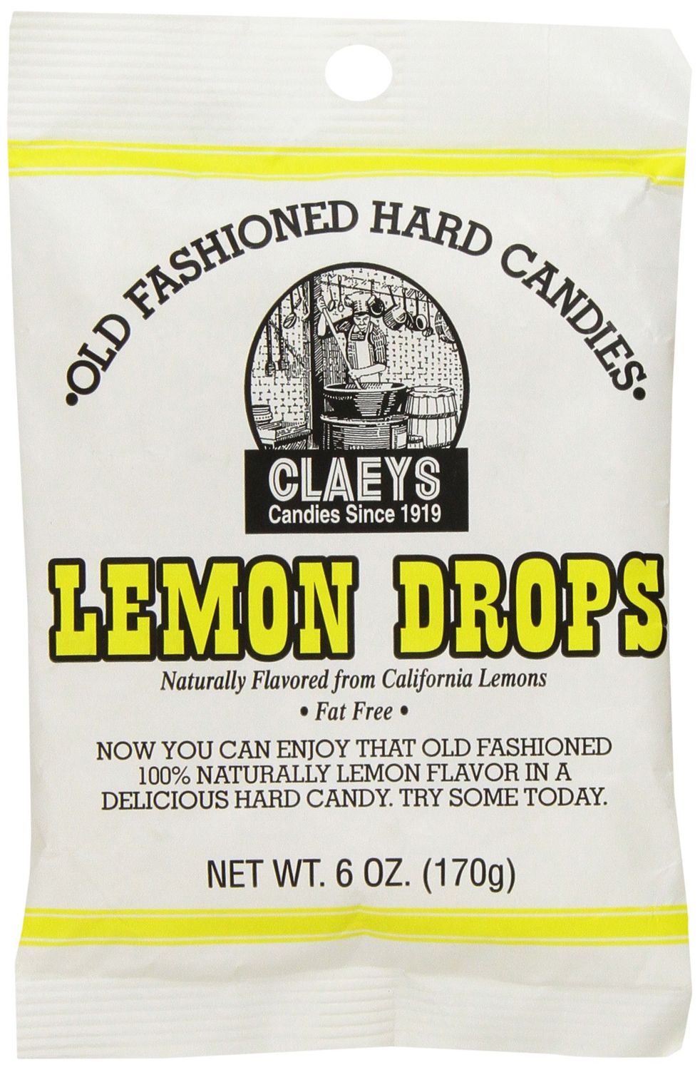 Claey&#39;s Old Fashioned Hard Candy Lemon, 6 Ounce
