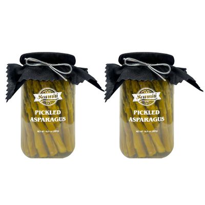 Sanniti Premium Pickled Asparagus, 16.5 oz (Pack of 2)