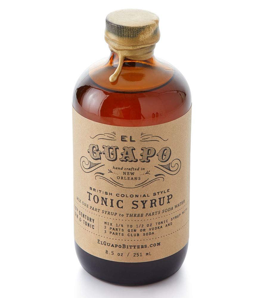 El Guapo Bitters Tonic Syrup 8.5 fl oz - Crafted with Fresh Citrus and Organic Botanicals - Cocktail Mixer for Gin &amp; Tonics - Gluten Free &amp; Vegetarian