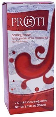Proti Kind Liquid Protein Fruit Drink Concentrate - Proti-15 - 7 packets (Pomegranate)