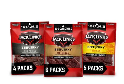 Jack Link&#39;s Beef Jerky Variety Pack - Includes Original, Teriyaki, and Peppered Beef Jerky - 96% Fat Free, No Added MSG- 1.25 Oz (Pack of 15)