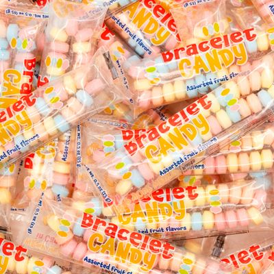 Funtasty Candy Bracelets - 21-Ounce Bag (40 Count) Party Favors - Fruit Flavors, Individually Wrapped, Stretchable