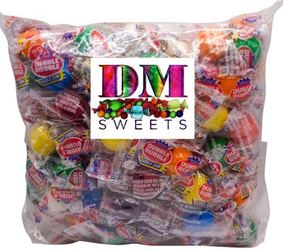 Assorted Individually Wrapped Gumballs - 100 Pieces of Fresh Assorted Fruit Flavor Gumballs