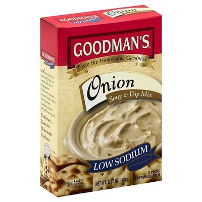 Goodman&#39;s Onion Soup &amp; Instant Onion Dip Mix, Low Sodium - 2.75 oz