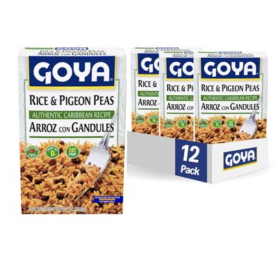 Goya Rice &amp; Pigeon Peas Arroz con Grandules , 7oz., Pack of 12