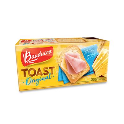 Bauducco Original Toast - Delicious, Light &amp; Crispy Toasted Bread - Ready-to-Eat Breakfast Toast &amp; Sandwich Bread - No Artificial Flavors - 5.01 oz (Pack of 1)
