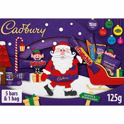 Cadbury Medium Santa Chocolate Selection Box 125g