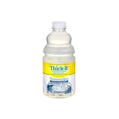 Thick-It AquaCare H2O Beverage Thickened Water Nectar Consistency - 46 oz, Pack of 4