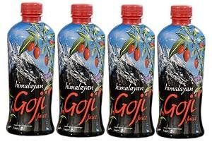 Youngevity Himalayan Goji Berry Juice  Premium Quality 100 Natural Goji Juice  Vitamin and Antioxidant Rich Superfruit Supplement  No Added Sugar Flavours Additives 1 Liter 1 Liter Pack of 4