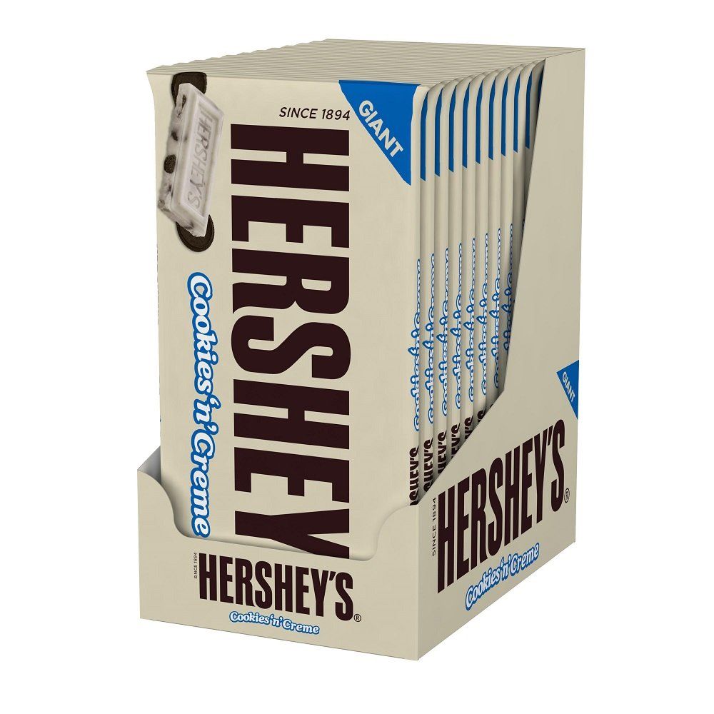 HERSHEY&#39;S Holiday Cookies &#39;N&#39; Crme Candy Bars, 6.5 Ounce (Pack of 12)