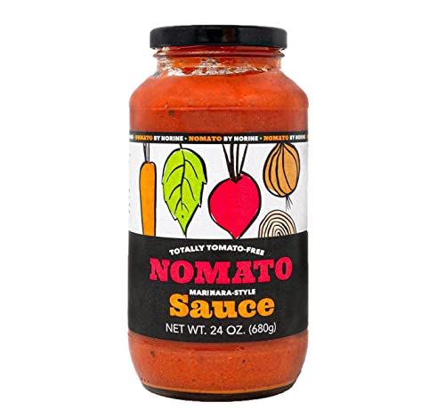 Nomato Sauce - Original Tomato Free Marinara Sauce (24 oz) Pack of 1 |Tomato Free | Gluten Free| Nut Free |Dairy Free | Perfect for pizzas, soups, chili, stews, pasta, beans, meatballs, and meatloafs