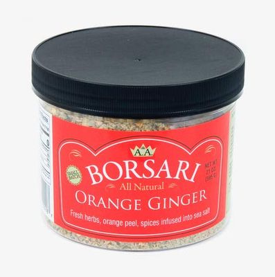 Borsari Orange Ginger Seasoned Salt - Gourmet Salt For Cooking With Orange Ginger and Herbs - Gluten Free All Natural and Keto Friendly Multi-Purpose Seasoning - 21oz