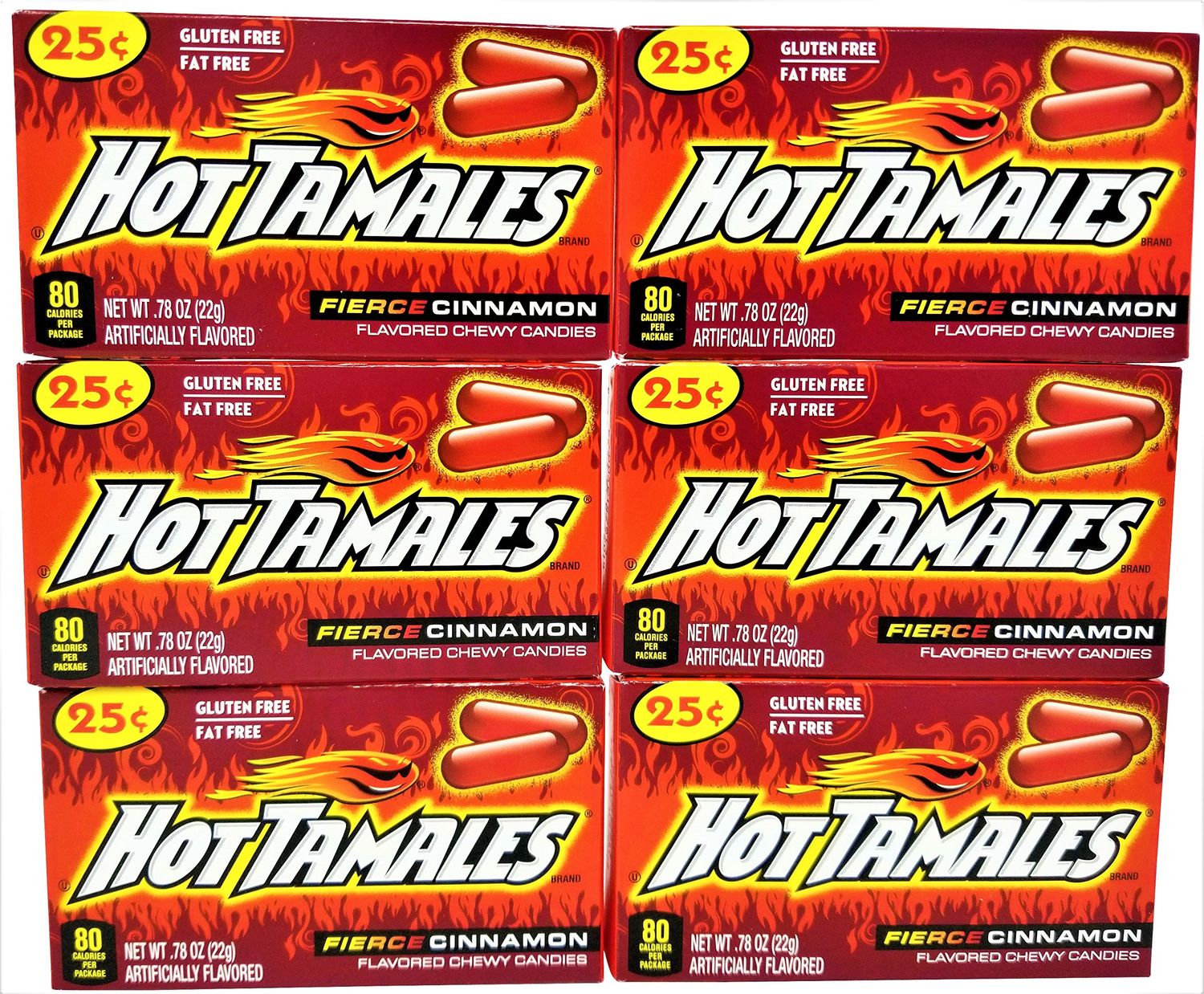 Hot Tamales Cinnamon Fierce 0.78 oz - 6 pack