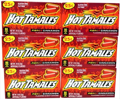 Hot Tamales Cinnamon Fierce 0.78 oz - 6 pack