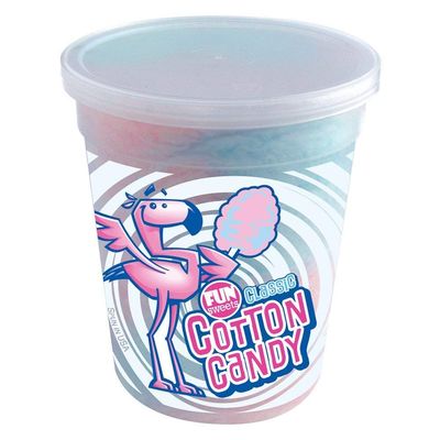 Fun Sweets Cotton Candy (Classic Pink &amp; Blue Blend, 12 Count)