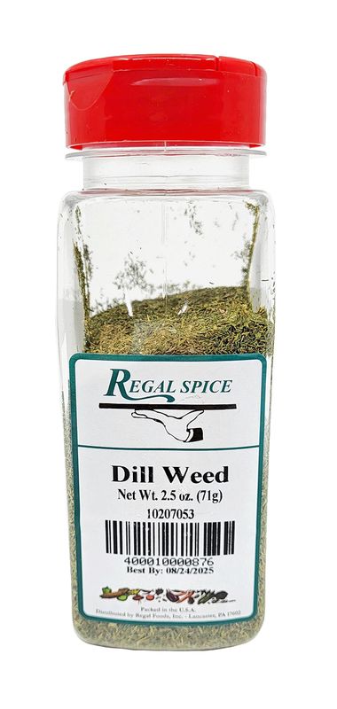 Regal Dill Weed Spice - Chopped Dill Herb to Add Pungent and Slightly Sweet Flavor to Your Dishes (Dry Dill Weed 2.5 oz Container for Cooking and Seasoning Needs)