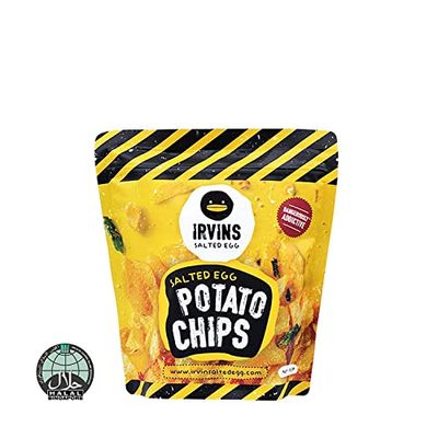 IRVINS Salted Egg Potato Chips Crisps 105g (Pack of 3)