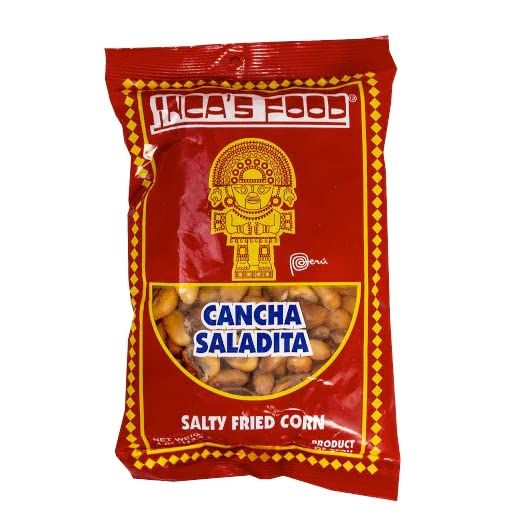 INCA&#39;S FOOD Maiz Cancha Saladita/Salty Toasted Corn 4 oz. - Pack of 2 - Product of Peru