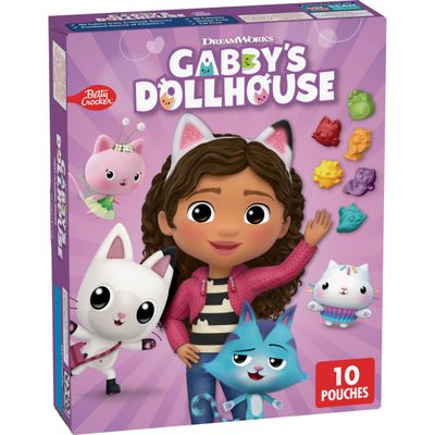 Gabby&#39;s Dollhouse Fruit Flavored Snacks, Treat Pouches, Gluten Free, 10 ct
