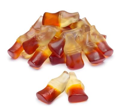 Haribo Gummi Gummy Happy Cola Bottles Candy 1 Pound Bag by Haribo