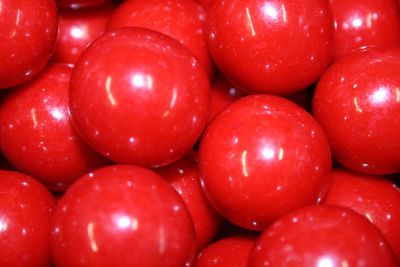 Bayside Candy 1 Large Gumballs - Colored Gumball Collection - Gumball Machine - Shimmer and Solid Colors (Red Gumballs 1 Large, 1LB)