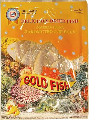 Dried Fish Fillet on Skin Gold Fish lightly Salted Vacum Packed in Plastic Bag 100g pack of 2