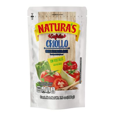 Natura&#39;s Sofrito Criollo Sauce, 7.1oz. Pouch (Pack of 3)