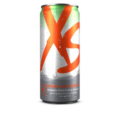 Xs Sparkling Juiced Energy Mango Pineapple Guava, 12 Pack,7.33 lbs,8.4 fl oz each